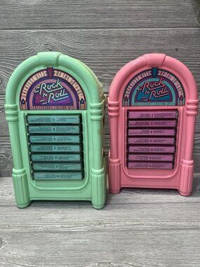 Greatest Hits of the 50s & 60s Rock n Roll 14 Cassette Tapes Plastic Juke Box